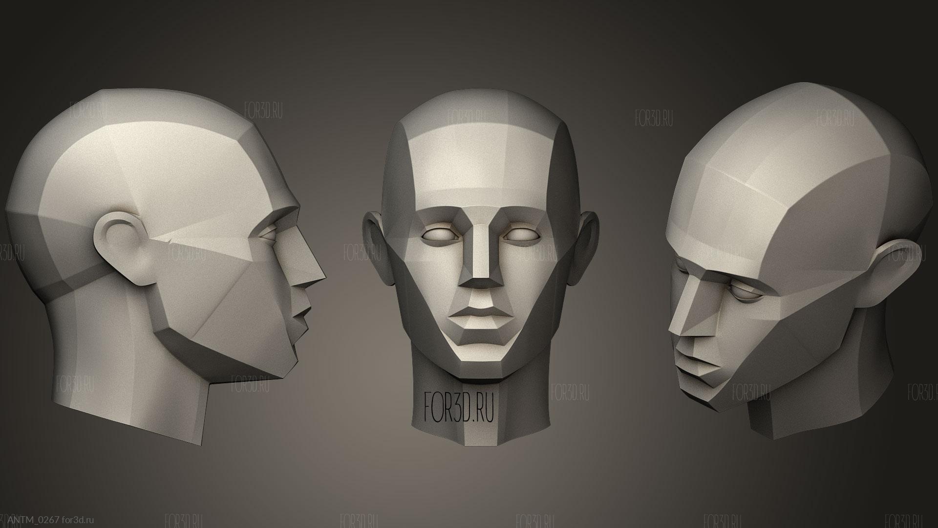 Basic Head Structure Building Blocks | 3d stl model for CNC